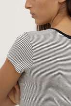 Assembly Label - Thelma Stripe Short Sleeve Tee, Black & White
