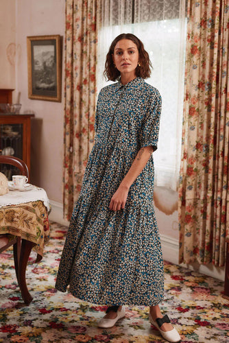 Thing Thing - Luna Dress, Blue Moon Garden