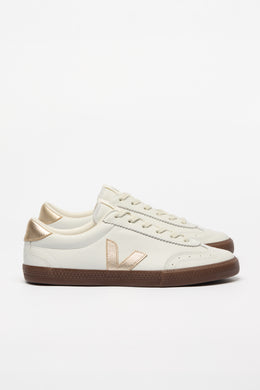 Veja - Volley O.T. Leather, White Platine Bark