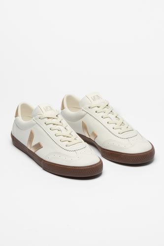 Veja - Volley O.T. Leather, White Platine Bark