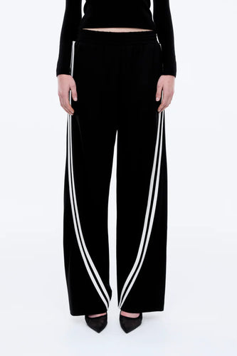 Ena Pelly - Valentina Stripe Pant, Black / Off White