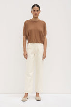 Assembly Label -  Vanya Cotton Cashmere Knit Tee, Bronze