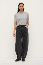 Assembly Label - Vanya Cotton Cashmere Knit Tee, Grey Marle