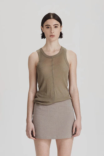Commoners - Ultrafine LS Layer Tank, Olive