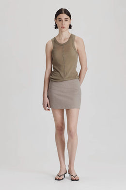 Commoners - Ultrafine LS Layer Tank, Olive