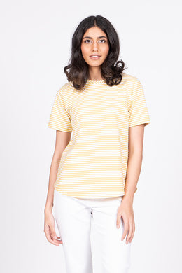 Wilson Trollope - Emilia Top S/S, Yellow Stripe