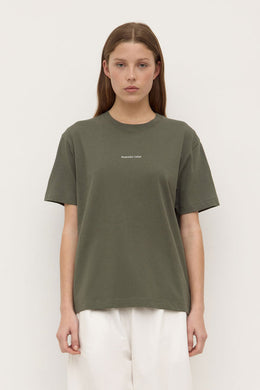 Assembly Label - Womens Atelier Logo Tee, Moss