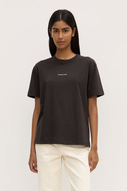 Assembly Label - Womens Atelier Logo Tee, Washed Black