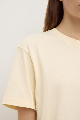 Assembly Label - Womens Organic Base Tee, Butter