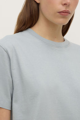Assembly Label - Womens Organic Base Tee, Cloud