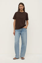 Assembly Label - Womens Organic Base Tee, Ganache
