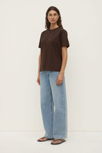 Assembly Label - Womens Organic Base Tee, Ganache