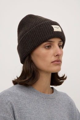 Assembly Label - Wool Rib Beanie, Ganache