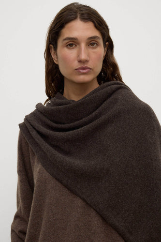 Assembly Label - Wool Scarf, Ganache