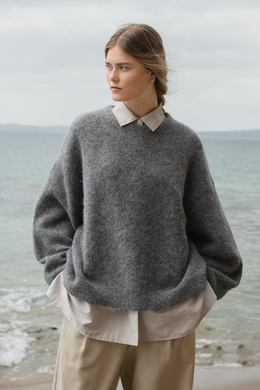 Sophie - Alpaca Blend Jumper, Graphite