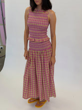 Ruby - Anastasia Tank, Pink Yellow Tartan