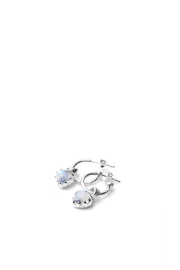 Stolen Girlfriends Club Jewellery - Love Anchor Earring in Moonstone/Sterling Silver