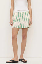 Assembly Label - Agnes Stripe Short, Butter / Bright Green