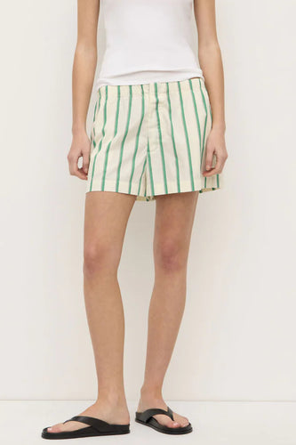 Assembly Label - Agnes Stripe Short, Butter / Bright Green