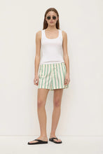 Assembly Label - Agnes Stripe Short, Butter / Bright Green