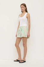 Assembly Label - Agnes Stripe Short, Butter / Bright Green