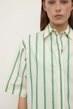 Assembly Label - Agnes Short Sleeve Shirt, Butter / Bright Green