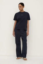 Assembly Label - Womens Atelier Logo Tee, True Navy /  White