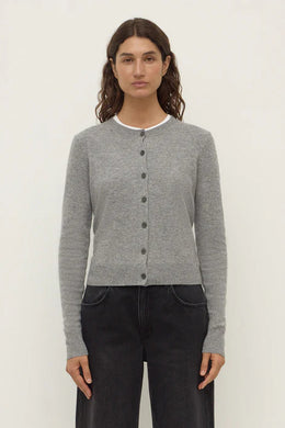 Assembly Label - Benny Knit Cardigan, Grey Marle