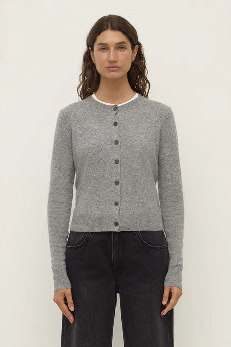 Assembly Label - Benny Knit Cardigan, Grey Marle