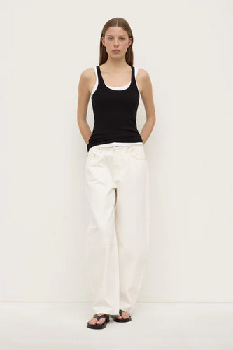 Assembly Label - Charlie Rib Tank, Black