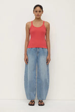 Assembly Label - Charlie Rib Tank, Washed Chilli