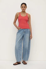 Assembly Label - Charlie Rib Tank, Washed Chilli