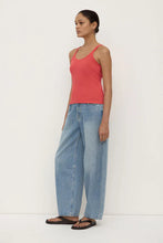 Assembly Label - Charlie Rib Tank, Washed Chilli