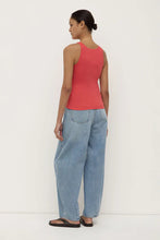 Assembly Label - Charlie Rib Tank, Washed Chilli