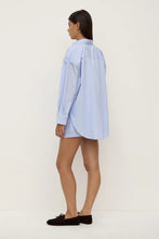 Assembly Label - Havana Stripe Long Sleeve Shirt, Blue & White Stripe