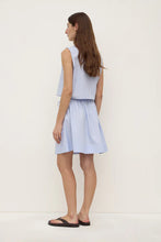 Assembly Label - Havana Stripe Poplin Skirt, Blue / White Stripe
