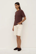 Assembly Label - June Silk Knit Tee, Espresso