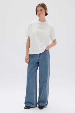 Assembly Label - Exhibited Print Tee, Antique White / Black