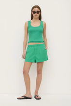 Assembly Label - Robyn Scoop Neck Rib Tank, Bright Green