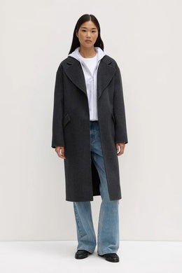 Assembly Label - Sadie Single Breasted Coat, Charcoal Marle
