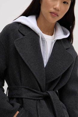Assembly Label - Sadie Single Breasted Coat, Charcoal Marle