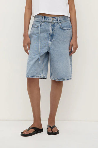 Assembly Label - Loose Fit Denim Short, Mid Stone Wash