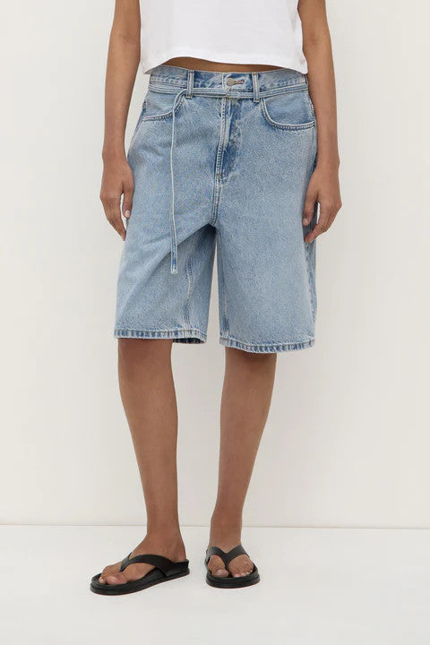 Assembly Label - Loose Fit Denim Short, Mid Stone Wash