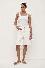 Assembly Label - Loose Fit Denim Short, Vintage White