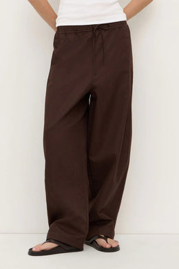 Assembly Label - Loxley Cotton Linen Pant, Ganache