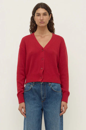 Assembly Label - Meri Knit Cardigan, Mulberry