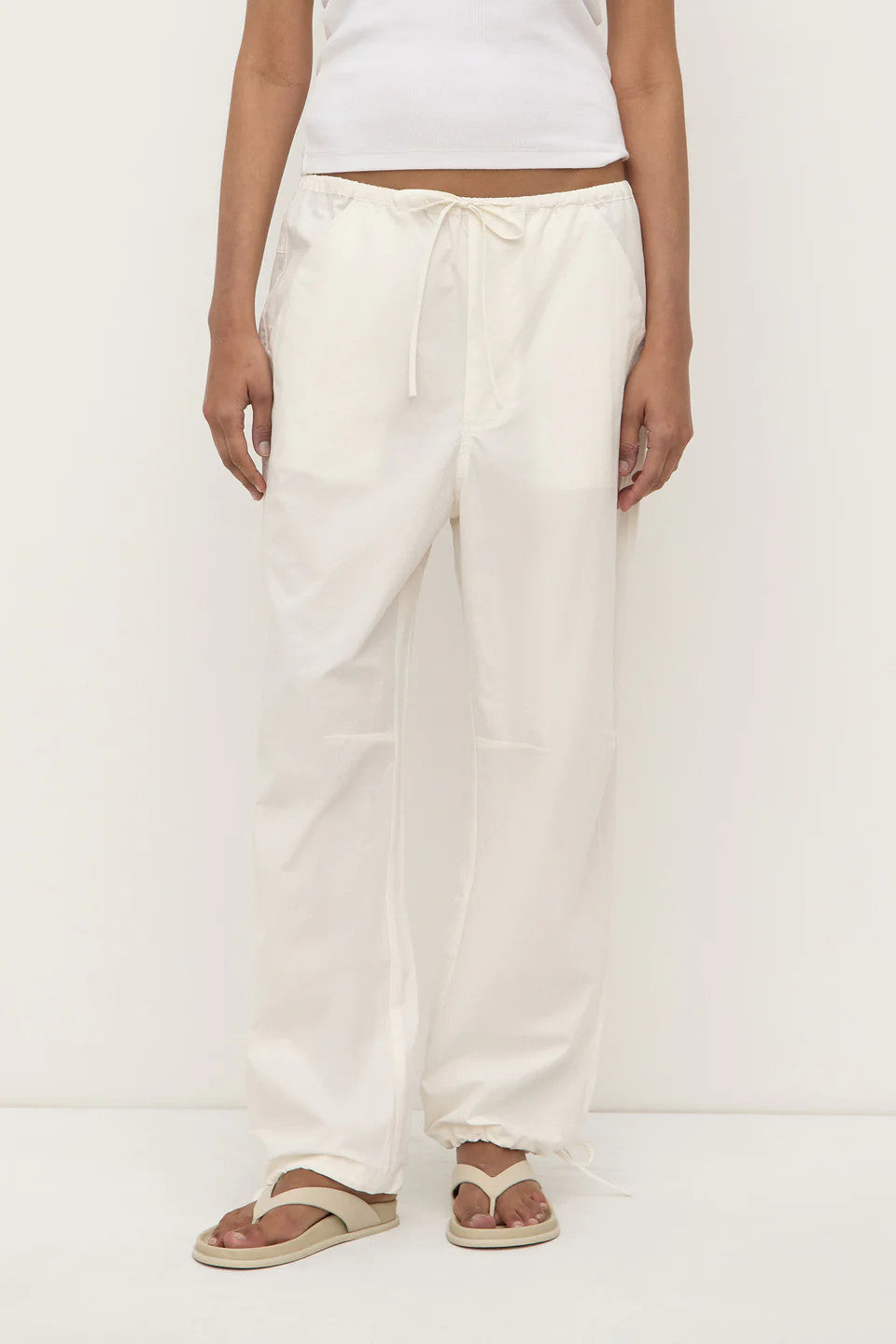 Assembly Label - Rooney Poplin Pant, White