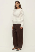 Assembly Label - Scout Longsleeve Tee, Cream/Mulberry