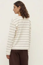 Assembly Label - Scout Longsleeve Tee, Cream/Mulberry