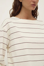 Assembly Label - Scout Longsleeve Tee, Cream/Mulberry